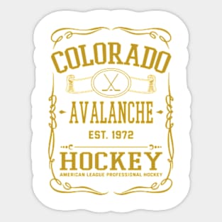 Vintage Avalanche Hockey Sticker